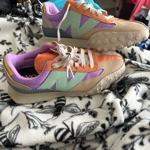 New Balance Women's Mint Green, Purple & Orange Retro Runners